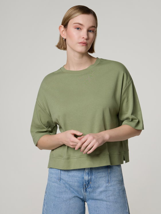Image sur T-shirt coupe carrée