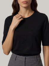 Image sur T-shirt avec strass