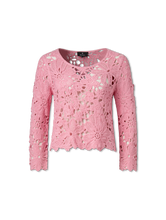 Bild von Shirt mit Lochstickerei