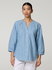 Bild von BLUSE MIT STRICKEREI LÖCHER