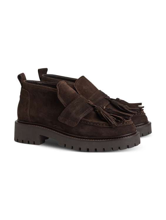 Bild von Ankleboots aus Veloursleder