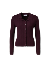 Bild von Strickjacke mit Zopfmuster
