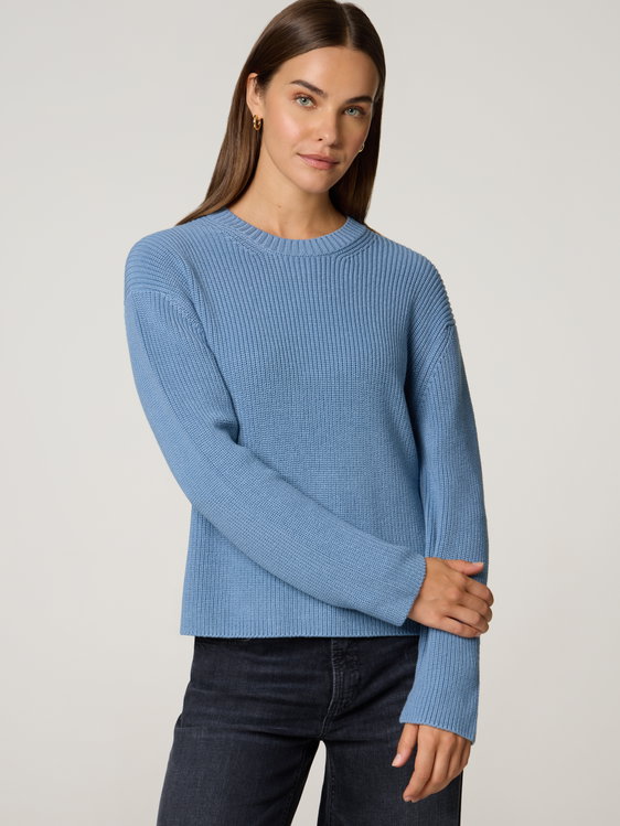 Image sur Pull en coton tricoté