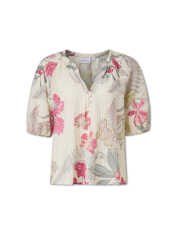 Image sur Blouse en seersucker
