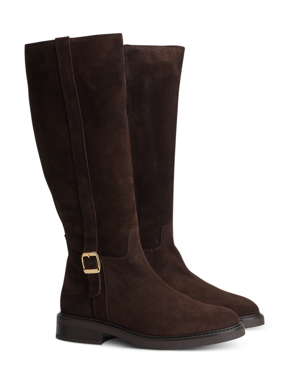 Image sur Bottes en cuir velours