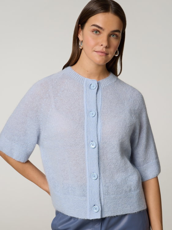 Bild von Strickjacke aus Mohair-Wolle