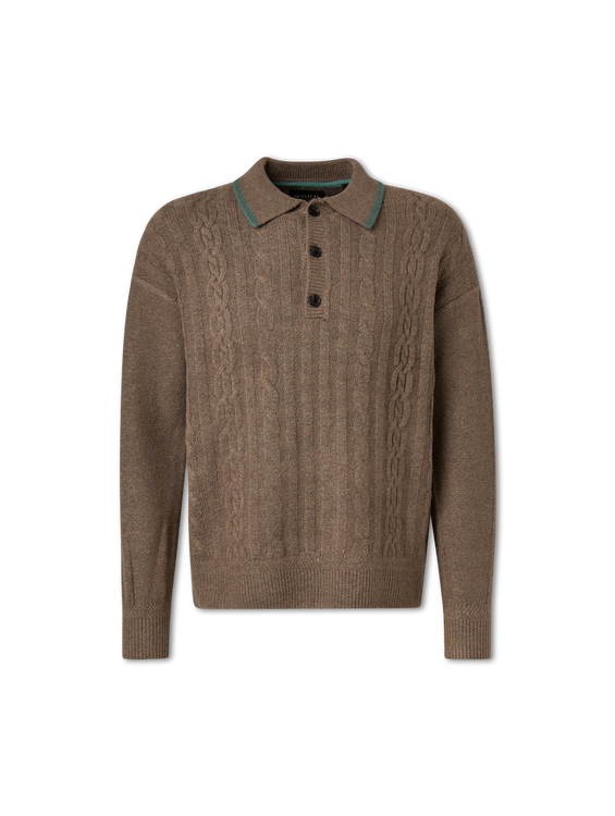 Bild von Polopullover mit Wolle