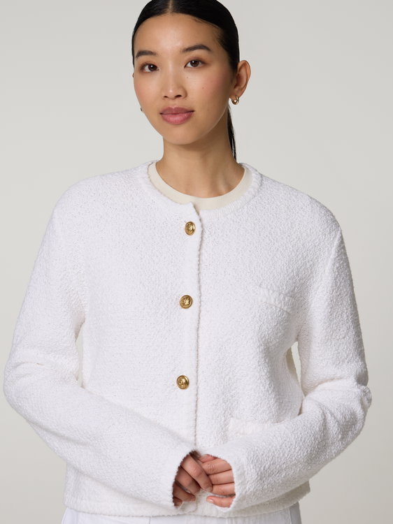 Bild von Strickjacke aus Bouclé