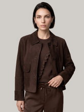 Bild von Lederjacke aus Veloursleder