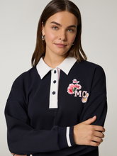 Bild von Sweatshirt mit Polo-Kragen