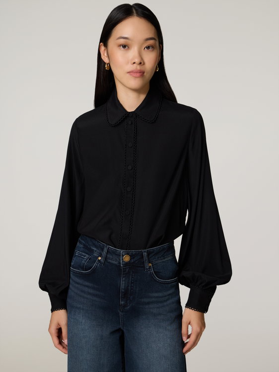 Bild von Hemdbluse aus Seide LENADEA
