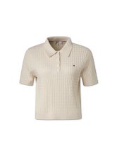 Bild von Poloshirt aus Strick