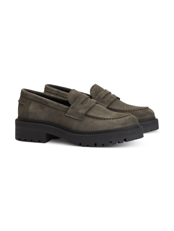 Image sur Mocassins en cuir velours