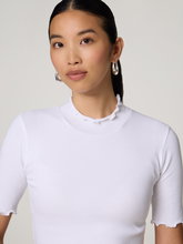Image sur T-shirt à côtes en coton bio