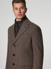 Image sur Manteau en laine à motif chevrons