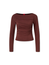 Image sur T-shirt à manches longues coupe ajustée DAENI