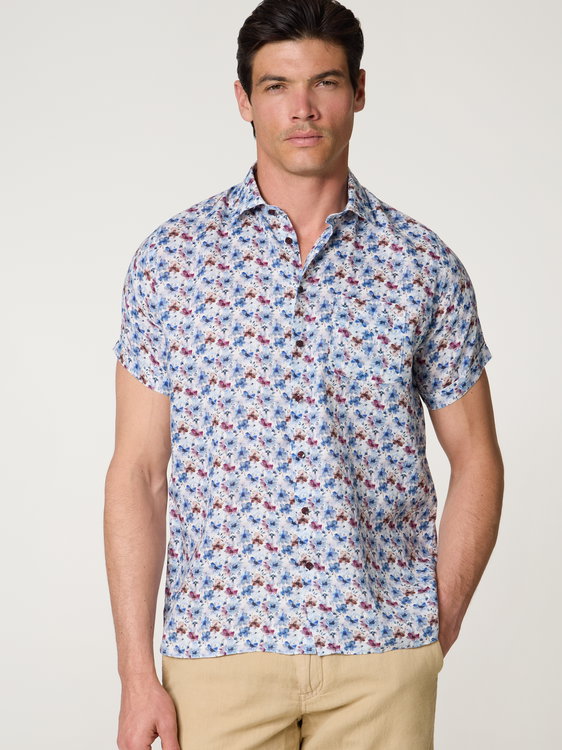 Image sur Chemise en lin coupe ajustée