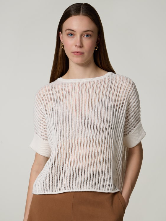 Bild von Pullover aus Lochstrick