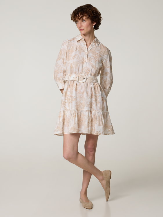 Image sur Printleinenkleid