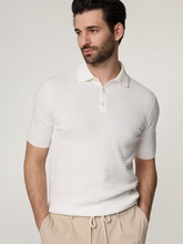 Bild von Strickpoloshirt aus Baumwolle