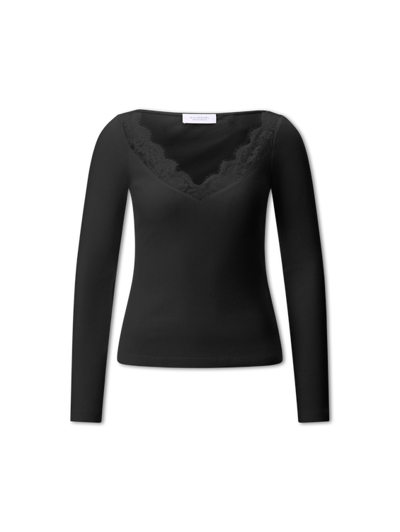 Bild von Langarmshirt mit Spitze