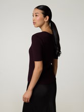 Image sur T-shirt en tricot côtelé