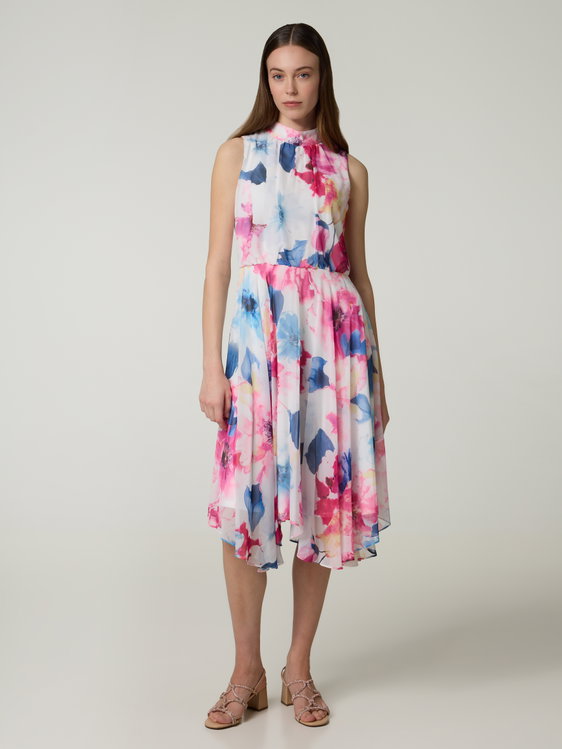 Image sur Robe de cocktail à imprimé floral