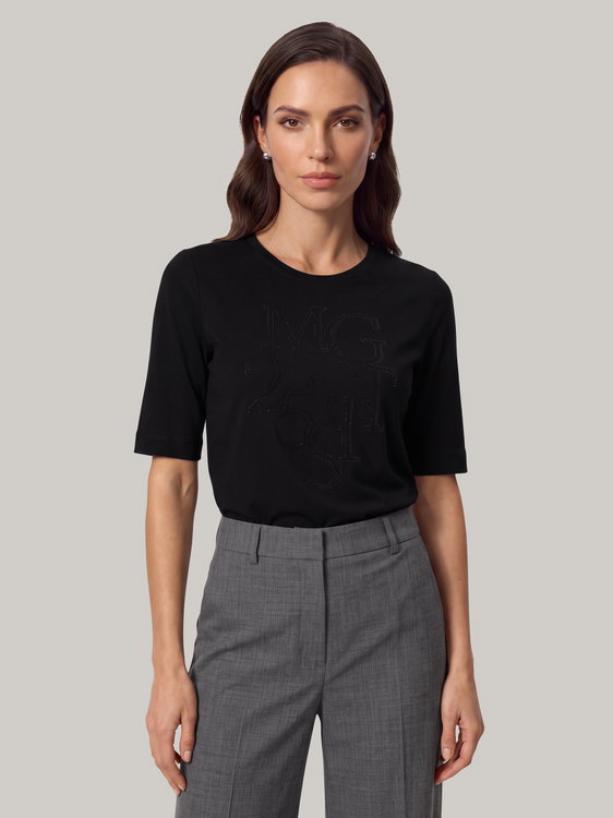 Image sur T-shirt avec strass