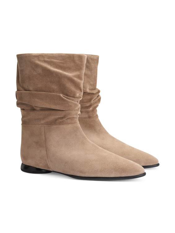 Bild von Stiefeletten aus Veloursleder