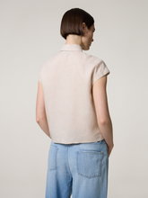 Image sur Blouse à manches courtes en lin