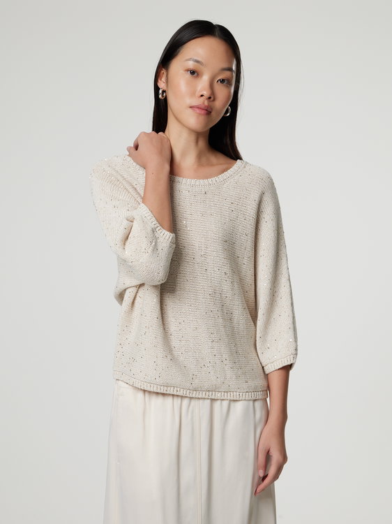 Image sur Pull maille à coton