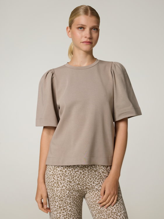 Image sur T-shirt à manches bouffantes