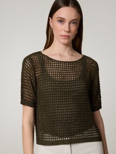 Image sur Pull en maille ajourée