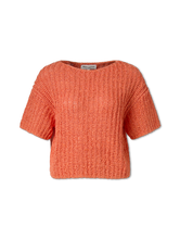Image sur  Pull en maille à manches courtes