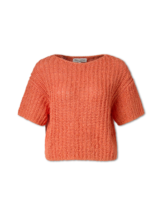 Image sur  Pull en maille à manches courtes