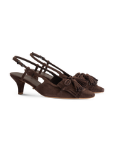 Image sur Escarpins à bride en cuir velours FRANCA