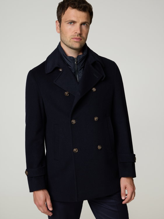 Image sur Veste caban en cachemire PEACOAT