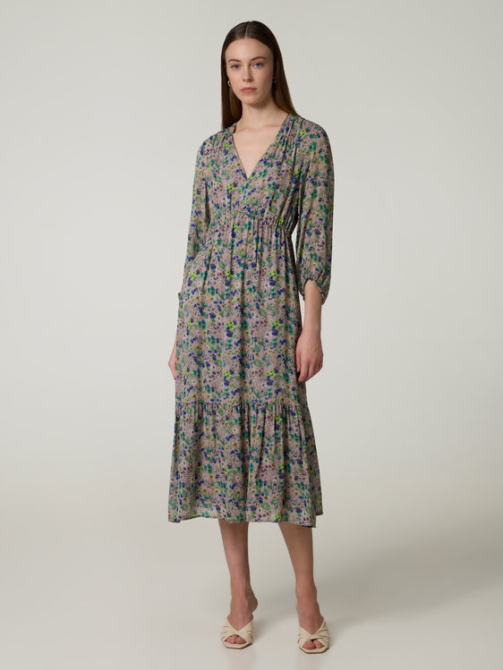 Bild von Midikleid mit Blumen-Print