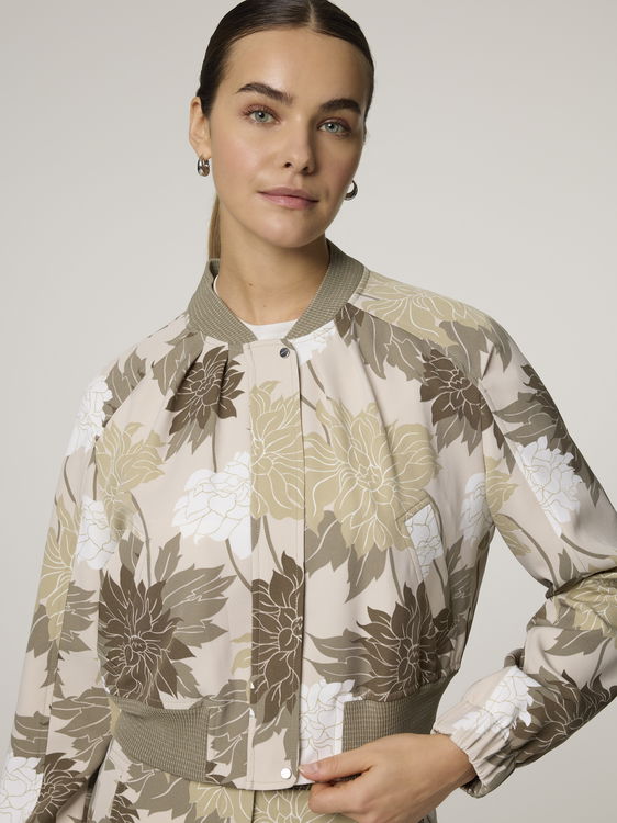 Image sur Veste bomber à imprimé floral