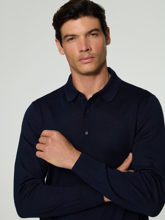 Bild von Strickpoloshirt im Regluar Fit