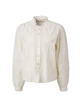 Bild von Bluse mit Lochstickerei