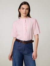 Bild von Kurzarmbluse aus Leinen VIVE