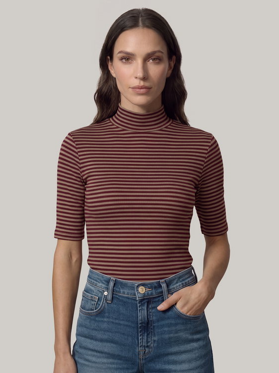 Image sur T-shirt à col montant