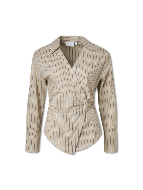 Bild von Wickelbluse mit Baumwolle