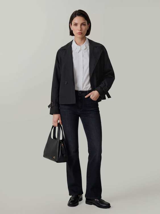 Image sur Jean coupe bootcut raccourcie