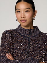 Bild von Strickjacke mit Pailletten
