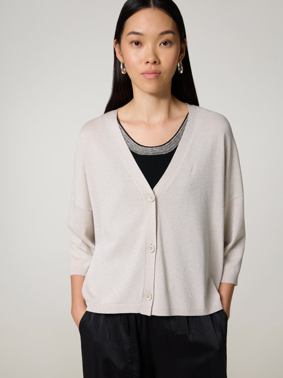 Bild von Strickjacke mit Glitzer