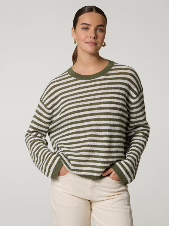 Bild von Strickshirt mit Leinen