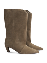 Image sur Bottines en cuir suédé