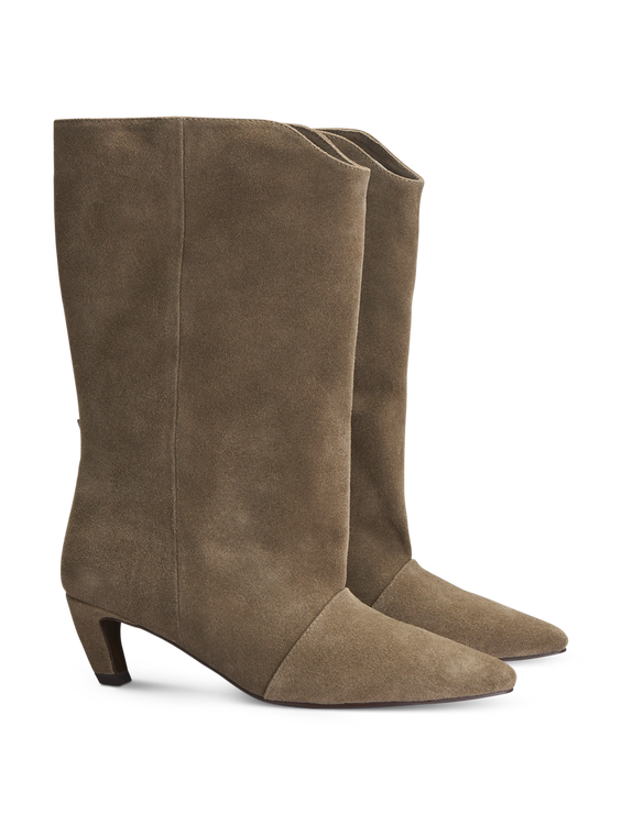Image sur Bottines en cuir suédé